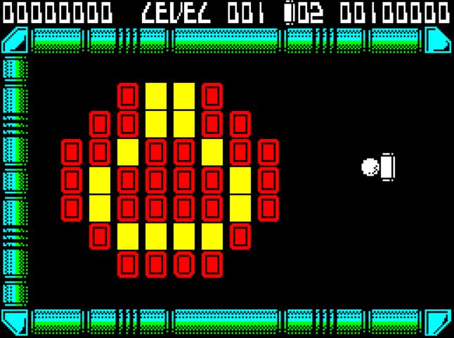Krakout - ZX Spectrum game screenshot (1987) by Gremlin Graphics